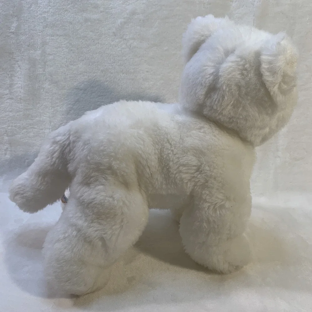 2000 Toys R Us Animal Alley White Kitty‎ CAT Plush Stuffed Kitten Blue Eyes EUC